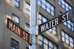 Images Dated 23rd May 2009: Fulton Ferry Historic District street signs, DUMBO, Brooklyn, New York City
