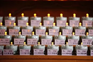 Images Dated 23rd July 2008: Funeral candles, Seoul, South Korea, Asia