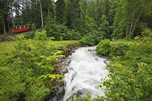 Cultures Prints: Funicular to Reichenbach Falls, Meiringen, Switzerland, Europe