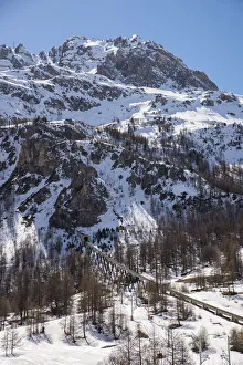 Chill Prints: Funival train, Val D Isere, Savoie, French Alps, France, Europe