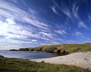 Fetlar Prints: Funzie Bay and abandoned house
