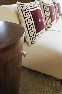 Furniture Prints: Detail of furnishings in the contemporary home of a