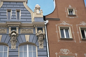 Gabled Prints: Gables, Dtugi, Gdansk, Pomerania, Poland, Europe