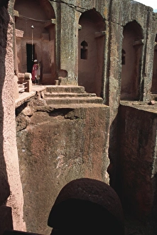Rock Hewn Prints: Gabriel and Raphael, Bieta Mercurios, Lalibela, Wollo, Ethiopia, Africa