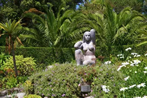 Gardens Prints: Gaia sculpture by David Wynne, Abbey Gardens