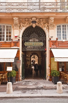Entrances Prints: Galerie Vivienne in central Paris, France, Europe