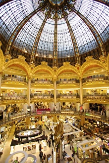 Images Dated 19th June 2008: Galeries Lafayette, Paris, France, Europe