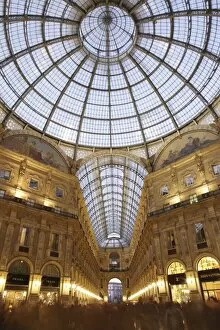 Images Dated 22nd November 2008: Galleria Vittorio Emanuele at dusk, Milan, Lombardy, Italy, Europe