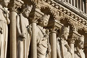 14th Century Gallery: Gallery of the biblical Kings of Judah, Western Facade, Notre Dame de Paris Cathedral