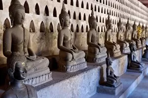 The gallery or cloister surrounding the Sim, Wat Sisaket, Vientiane, Laos