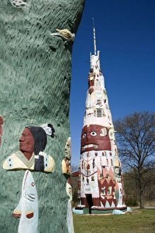 Oklahoma Prints: Galloway Totem Pole Park