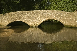Dunster Prints: Gallox bridge, Dunster, Somerset, England, United Kingdom, Europe