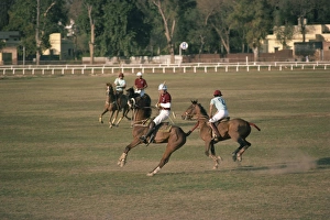 Pakistan Prints: A game of polo at the Lahore Race Club in Pakistan