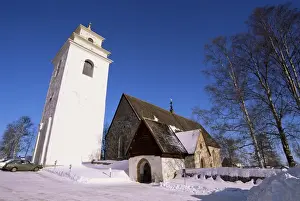 Gammelstad Prints: Gammelstad (Lulea old city) UNESCO World Heritage Site, Lapland, Sweden