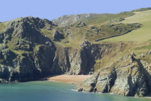 Head Land Prints: Gammon Head beach, Prawle Point, view from Devon Coast Path, South Hams