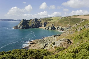 Head Land Prints: Gammon Head, Prawle Point, Devon Coast Path, South Hams, Devon, England
