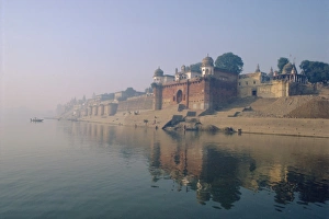 Uttar Pradesh State Prints: The Ganga (Ganges) River waterfront