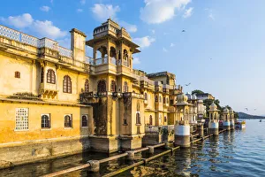 Udaipur Prints: Gangaur Ghat, Udaipur, Rajasthan, India, Asia
