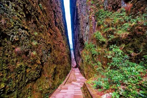 Mountainous Prints: Gap between two peaks of Mount Jianglang, Jiangshan City, Zhejiang Province, China