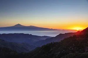 La Gomera Prints: Garajonay National Park and Tenerife in the distance, Garajonay National Park, UNESCO