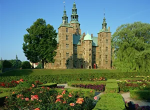 Gardens Prints: The garden and castle of Rosenborg Slot, Copenhagen, Denmark, Scandinavia, Europe