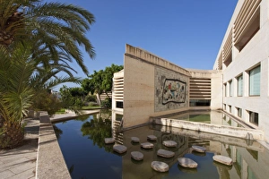 Modern Art Prints: Garden at Fundacio Pilar I Joan Miro, Cala Major, Majorca, Balearic Islands