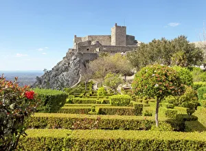 Marvao Prints: Garden of historic castle in medieval village of Marvao