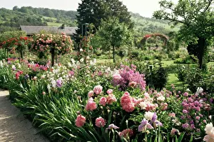 Artist Prints: Garden, Monets house, Giverny, Haute Normandie (Normandy), France, Europe