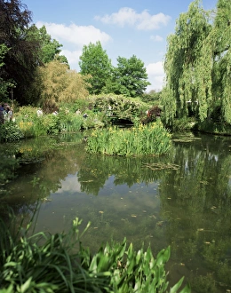 Artist Prints: The garden of the painter Claude Monet, Giverny, Haute-Normandie (Normandy)