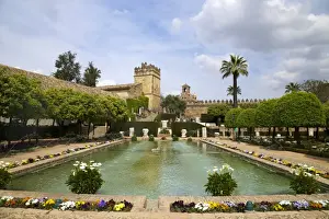 Gardens in Alcazar, Cordoba, Andalucia, Spain, Europe