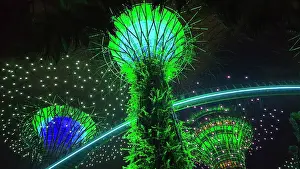 Events Prints: Gardens By The Bay light show, Singapore