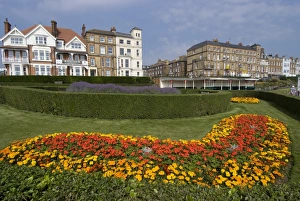 Flower Beds Prints: Gardens, Broadstairs, Kent, England, United Kingdom, Europe