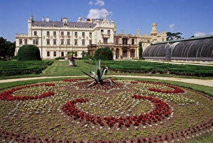 South Moravia Prints: Gardens of chateau dating from 1856, Lednice, UNESCO World Heritage Site