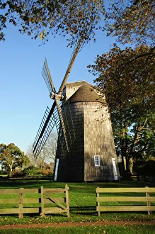 Fence Prints: Gardiner Windmill, East Hampton, The Hamptons, Long Island, New York State