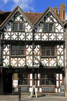 Tudor Prints: Garrick Inn, Stratford-upon-Avon, Warwickshire, England, United Kingdom, Europe