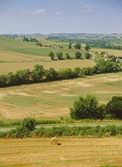 Gascony Prints: Gascony view from Lavardens villiage, Midi-Pyrenees, France, Europe