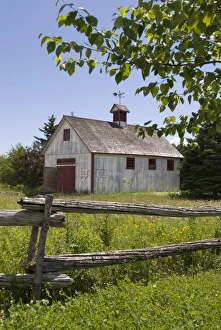 Fences Prints: Gaspesian British Heritage Village, Gaspe peninsula, province of Quebec