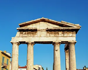Ancient Greece Prints: Gate of Athena Archegetis, Roman Forum, Athens, Attica, Greece, Europe