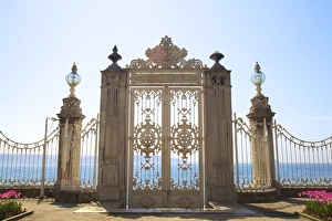 Traditionally Turkish Prints: Gate to the Bosphorus, Dolmabahce Palace, Istanbul, Turkey, Europe
