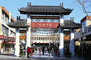 Suburbia Prints: Gate at Cabramatta, a western suburb know for its largely Asian population