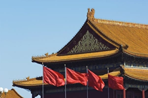 Images Dated 31st October 2007: Gate of Heavenly Peace at the Forbidden City Palace Museum, Beijing, China, Asia