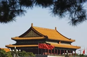 Images Dated 31st October 2007: Gate of Heavenly Peace at the Forbidden City Palace Museum, Beijing, China, Asia