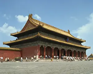 Beijing Prints: The Gate of Heavenly Purity in the Imperial Palace in the Forbidden City in Beijing