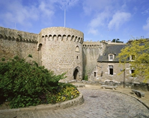 Dinan Prints: Gate of Jerzual, dating from 14th century, Dinan, Brittany, France, Europe