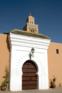 Gate of the Koutoubia Mosque, UNESCO World Heritage Site, Marrakech (Marrakesh) Gate of the Koutoubia Mosque, UNESCO World Heritage Site, Marrakech (Marrakesh)