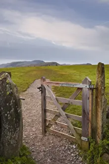 Accessibility Prints: The gate that leads to Castlerigg stone circle in the Lake District National Park