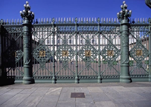 Iron Work Prints: Gate, Palazzo Reale, Turin, Piedmont, Italy, Europe