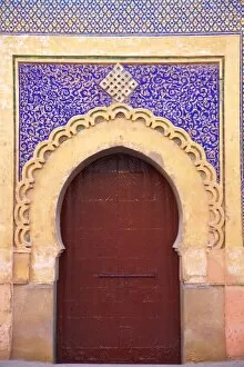 Moroccan Culture Gallery: Gate to Royal Palace, Meknes, Morocco, North Africa, Africa