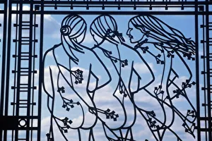 Gate Prints: Gate by Vigeland, Frogner Park, Oslo, Norway, Scandinavia, Europe