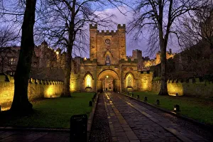 Fortified Prints: Gatehouse, Durham Castle, University College, Durham, England, United Kingdom, Europe